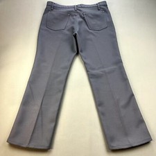 Vintage Levis Sta-Prest Pants Mens 38x30 Gray Straight Leg Dress Slacks USA 90s