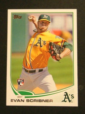2013 Topps, Oakland Athletics - EVAN SCRIBNER (RC) 