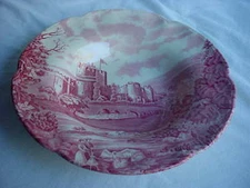 Johnson Brothers Red Castle Story Rimmed Soup Bowl