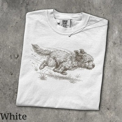 Running Dog Comfort Tee Unisex Dog Lover Gift
