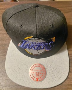 Mitchell & Ness LA Lakers  Two Tone Snapback Hat NEW