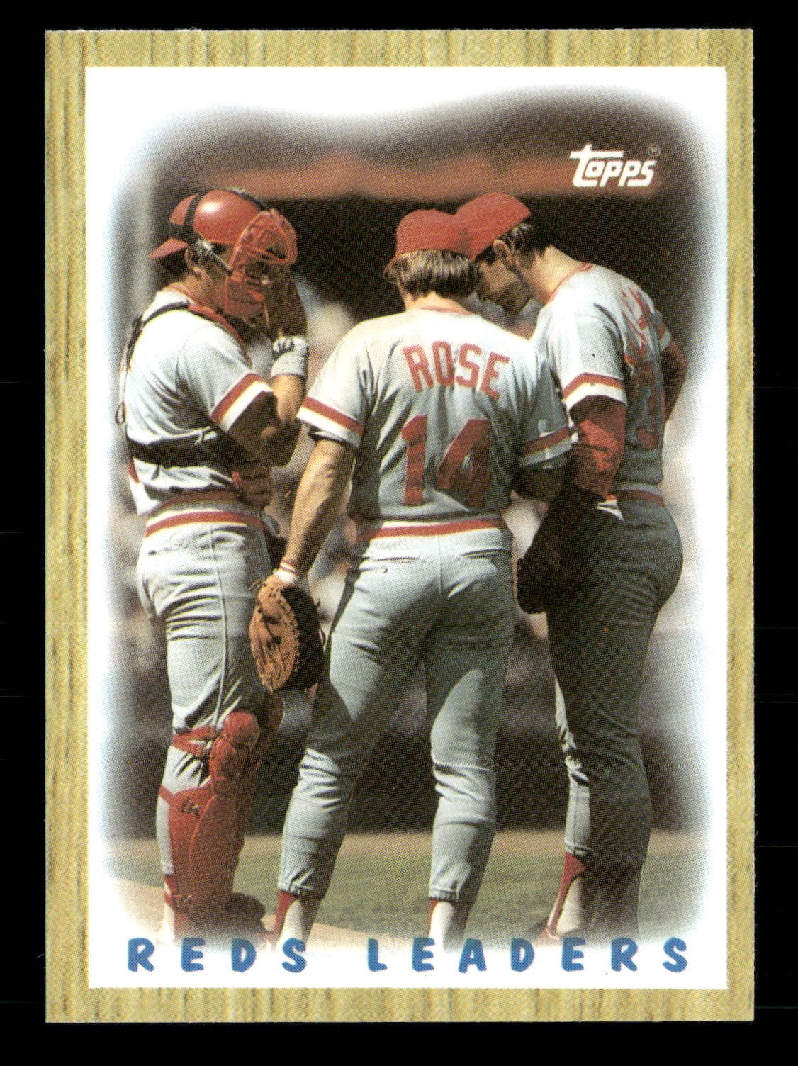 Reds Leaders #281 Baseball Cards 1987 Topps Tiffany trading card — raw and PSA graded price guide