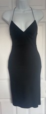 Women’s Forever 21 Black Bodycon Dress With Slit In The Back