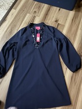  218 Lilly Pulitzer Shea Stretch Sequin Dress True Navy 004472 Size 10 Summer