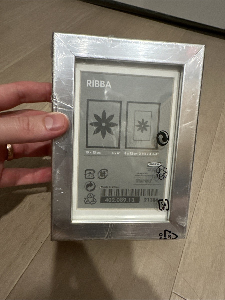 IKEA Ribba Silver Metal Picture Photo Frame 4x6