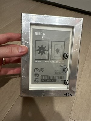 IKEA Ribba Silver Metal Picture Photo Frame 4x6'' NEW 402.089.13 Discounted Rare