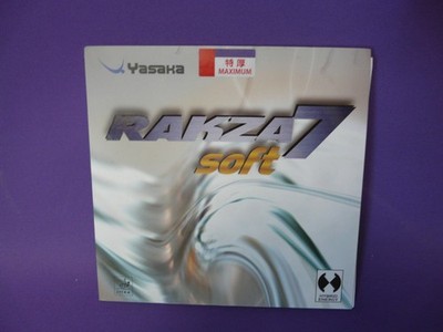 Yasaka RAKZA 7 SOFT rot in MAX Tischtennisbelag offensives Tischtennis Belag