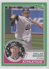 2021 Topps Archives 1983 Topps Green 98/125 Dallas Braden #167 2r8