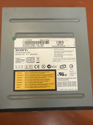 Sony DVD-ROM Drive IDE ATAPI 5.25'' Internal Optical Drive Black - DDU1615