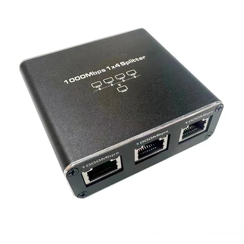 1X(Gigabit-Ethernet-Splitter 1 in 4 Out 1000 Mbit/S Internet-Kabel-Splitter1996