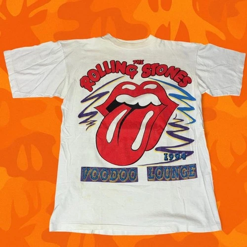 Rolling Stones Voodoo Lounge Tour Tee tongue logo s 1990s vintage concert t-shirt, vintage, size XL, single stitch, B+ condition