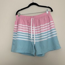 Chubbies Pastel Beach Board Shorts Summer Pool Vacation Swimwear Sz XL