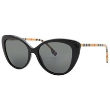 Burberry Dark Grey Cat Eye Ladies Sunglasses BE4407 385387 54 BE4407 385387 54