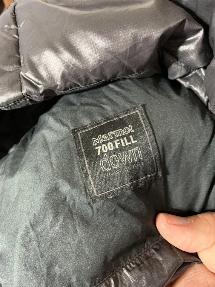 Marmot Jacket kids XL Black 700 Fill Down Hooded Puffer Insulated coat C78730 - Image 3 of 4