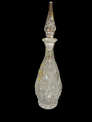 Vintage 1970 PRINZESSINNENHAUS Bleikristall Glas Karaffe High Top West Germany