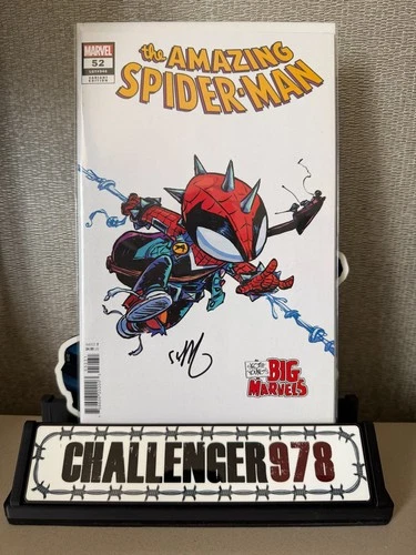 Amazing Spider-Man #52 Skottie Young SIGNED w/ COA Trade-Dress SPIDER-PUNK