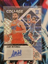 2024 Panini Mosaic - Collage Autographs Mosaic Ajay Mitchell #CAM-AJY (AU, RC)
