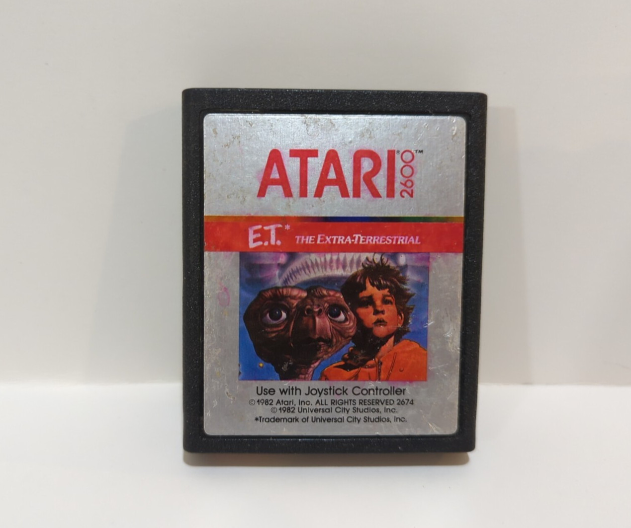 E.T. The Extra-Terrestrial (Atari 2600, 1982) Cartridge tested.
