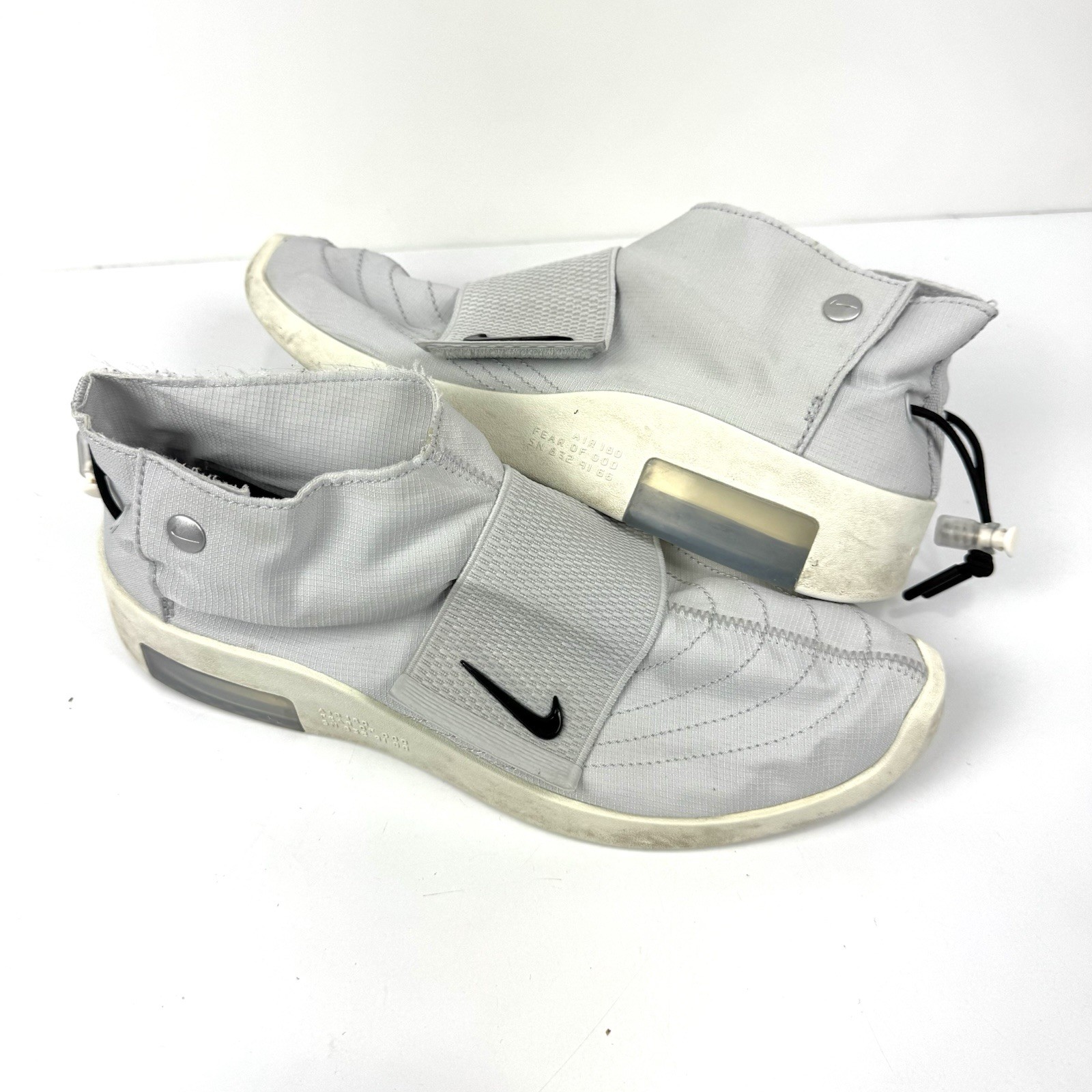 Nike Air Fear of God Moccasin "Pure Platinum" Grey Athletic Sneakers Men’s Sz 8