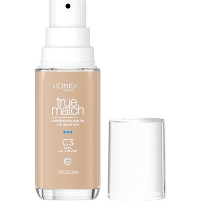 L'Oreal Paris True Match Super-Blendable Foundation, Medium Coverage Liquid Foun