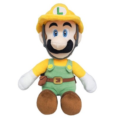 Little Buddy 1732 Super Mario Maker 2 Builder Luigi Plüschtier, 10 Zoll, gelb