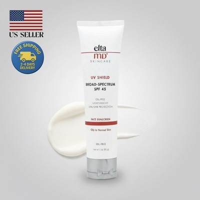 Elta MD UV Shield Broad-Spectrum SPF 45 Face & Body Sunscreen 3 Oz Oil-Free
