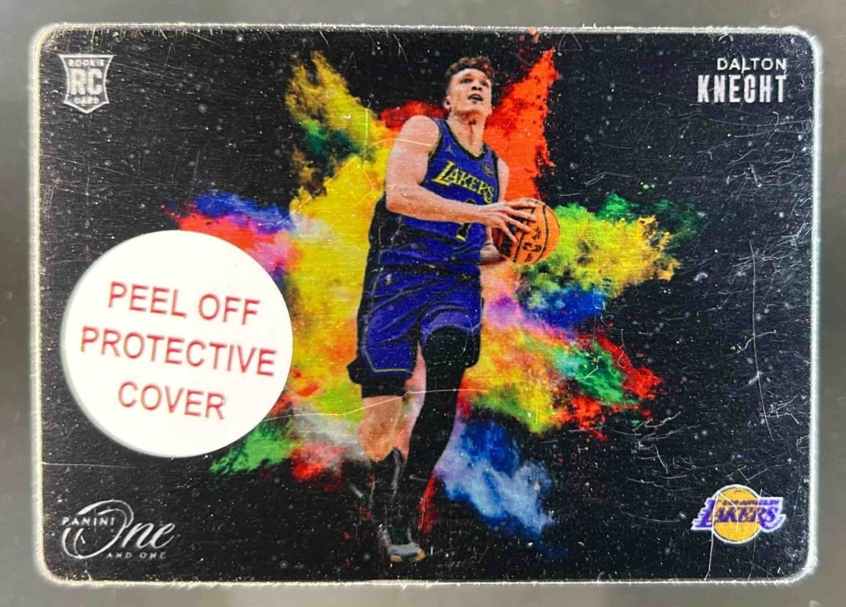 2024-25 Panini One and One Dalton Knecht Black Color Blast RC Rookie #6 Lakers