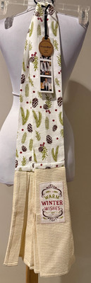 DEMDACO Kitchen Boa Tea Towel Hand Towel Warm Winter Wishes NWT