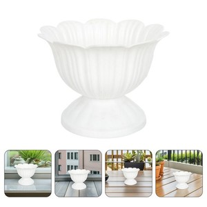  2pcs Plastic Urn Planter: Modern Hydroponic Planter Box For Herbs And