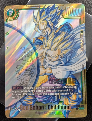 PSA10 ドラゴンボールMANGA BOOSTER 02 FB01-140 Son Gohan: Childhood FB01-140 SCR Manga Booster 02 Dragon Ball
