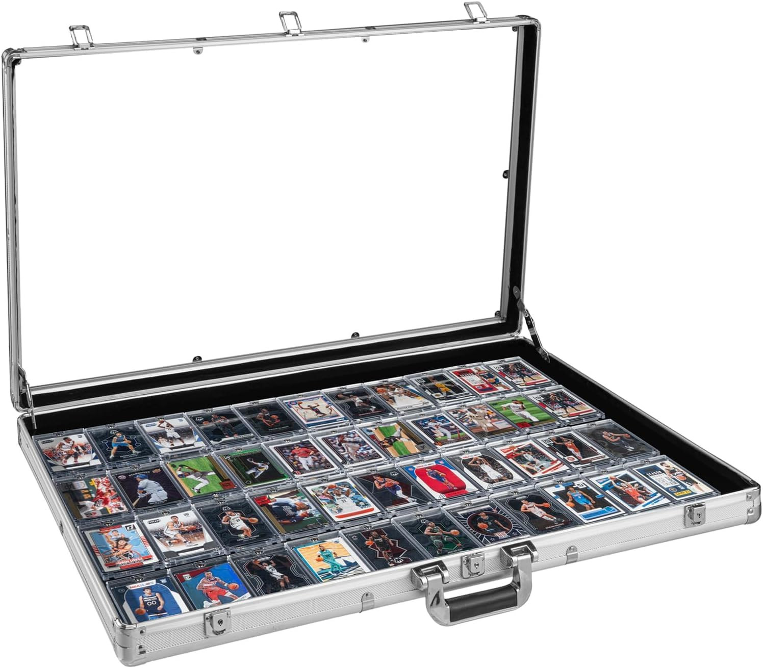 34" Aluminum Card Display Case - Locking Trade Show Frame w/UV Protection