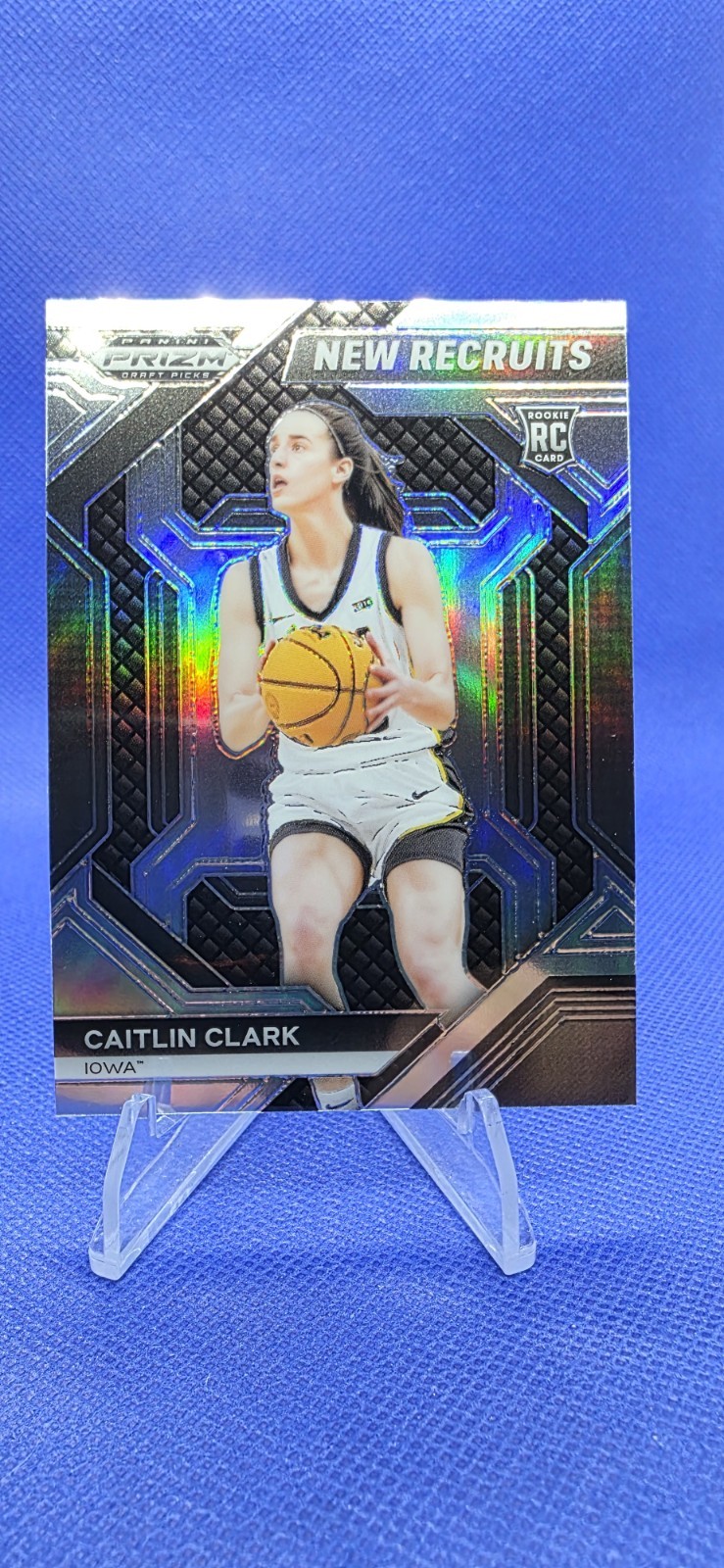 Caitlin Clark 2024 Prizm Draft Picks #14 New Recruits Prizm Silver Iowa