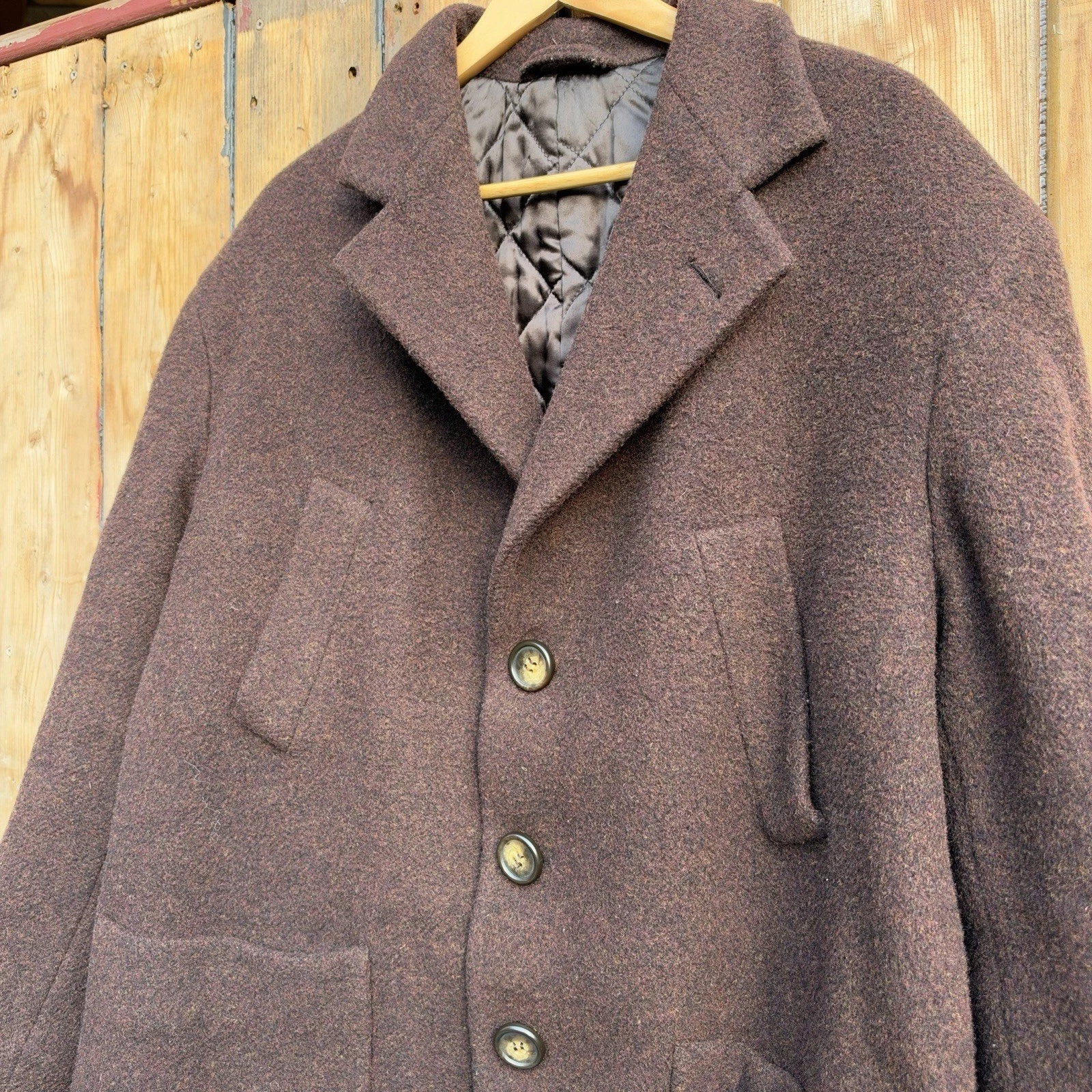 Vintage dolce and Gabbana wool quilted coat - product detail image 2