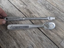 Vintage Craftsman 3/8" Drive 8” Flex Head Circle u Breaker Bar + = V = Ratchet