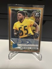 2019 Optic Devin Bush Rated Rookie Bronze Autograph SSP #194 RC Card . rookie card picture