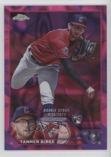 2023 Chrome Update Magenta & Purple Lava Lamp Refractor /299 Tanner Bibee 13sp