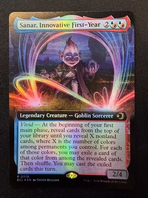 1x Sanar, Innovative First-Year - Extended Art FOIL - Lorwyn Eclipsed - NM