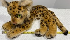 Steiff 1955 VINTAGE Mohair Leopard Cub w/Ear Button/Tags 2328.1 Germany