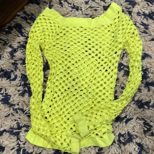 Malibu sugar neon mesh top 4-6x