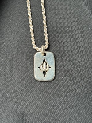 Silver Chrome Hearts Inspired Pendant. 