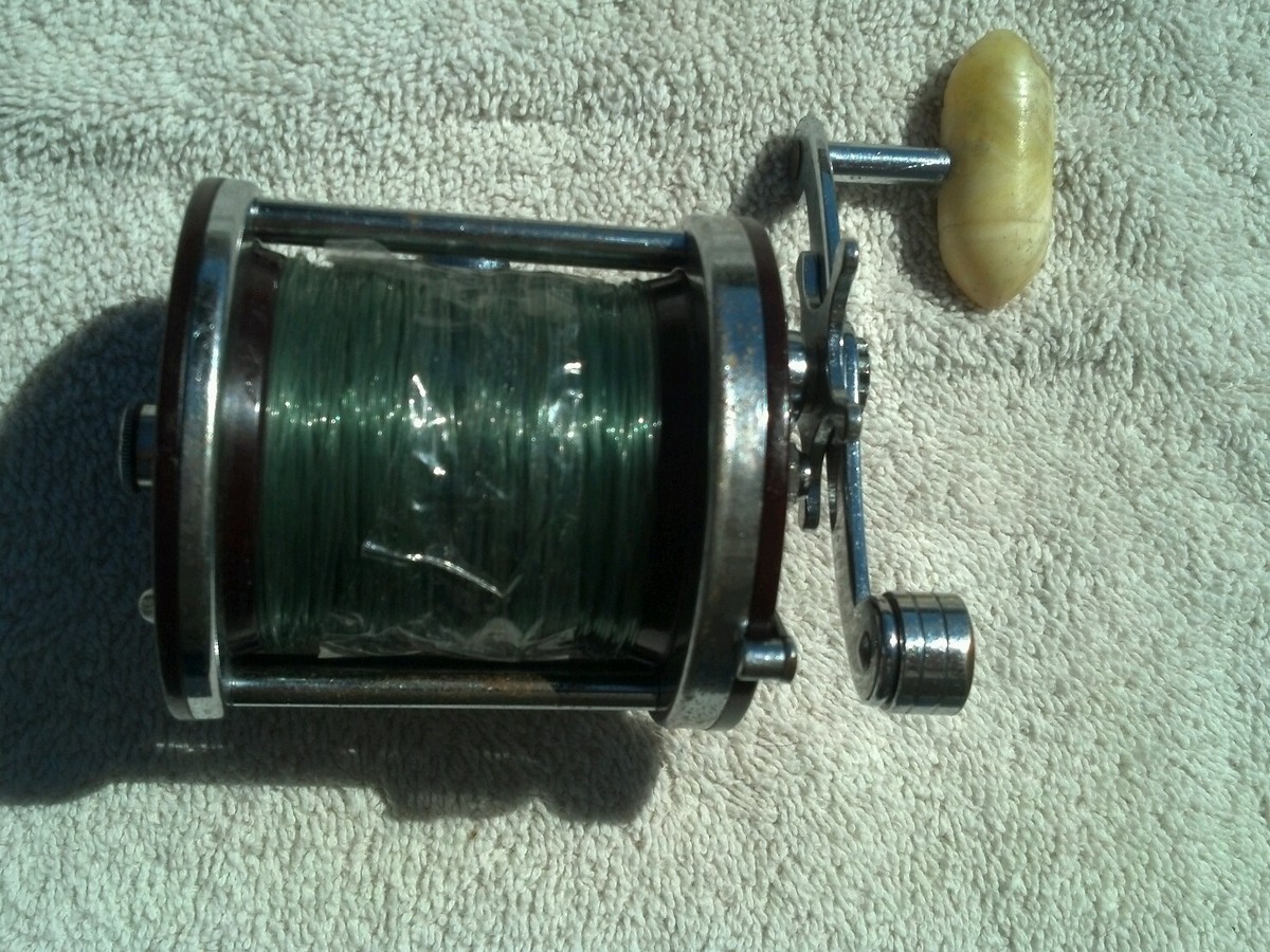 Moulinet Vintage PENN JIGMASTER 500 - Pour Pêche En Mer - Droitier - Avec Boîte Et Accessoires - Occasion Fonctionnel