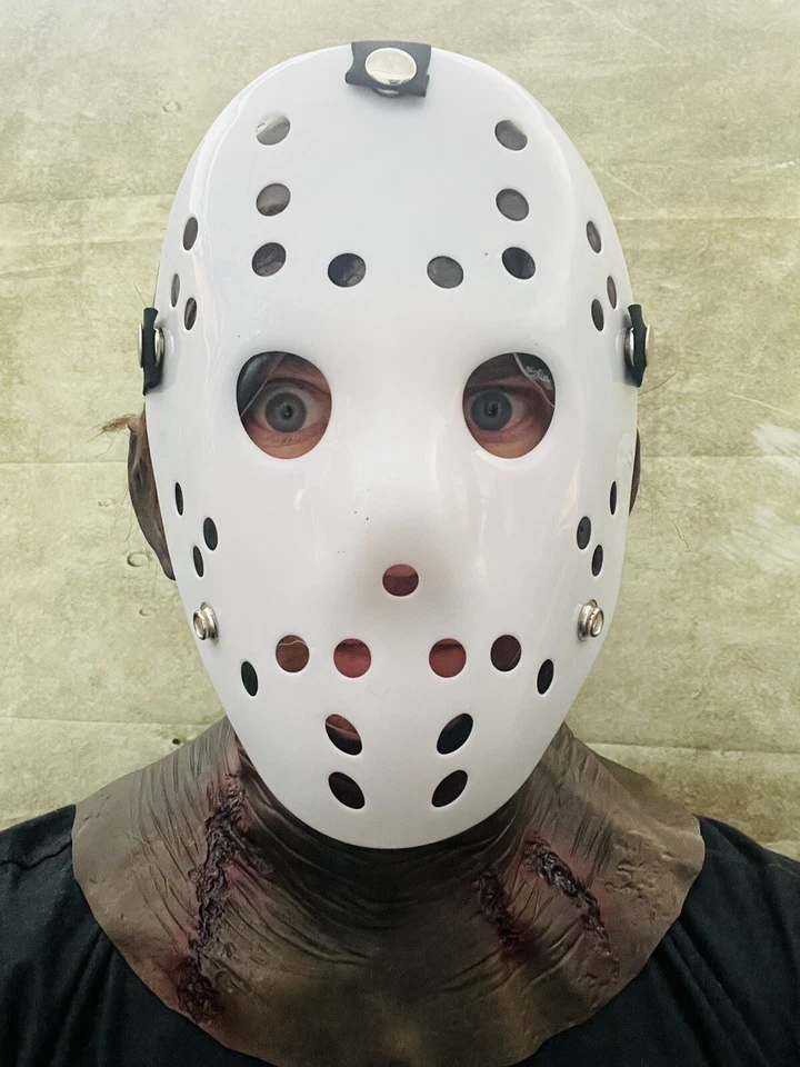 Bloody Hood vs Jason Mask Latex Friday Horror Part VII Voorhees Costume Masks - Image 4 of 4