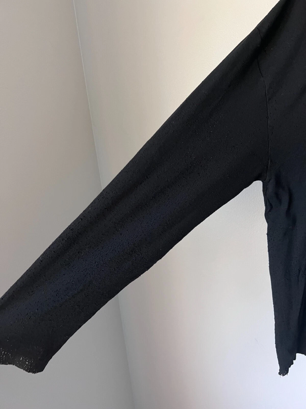 Felpa con cappuccio 1017 Alyx 9SM Destroyed Taglia XL Nera NUOVO