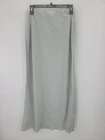 House of Harlow Skirt Womens Large Gray Satin Flowy Maxi Romantic Flirty