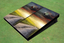 Colorful Road Custom Cornhole Board