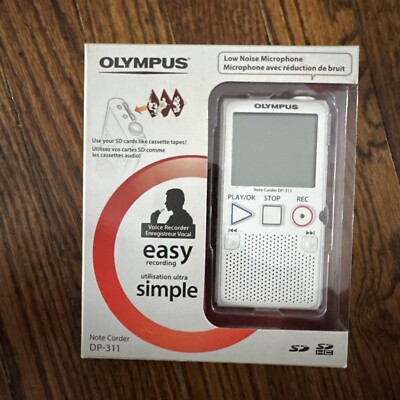 Olympus Note Corder DP-311 2GB Digital Voice MP3 Recorder New