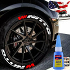 8 Kits NITTO Tire Lettering Sticker Permanent For 4 Wheels 14''-22'' 1.06'' Tall