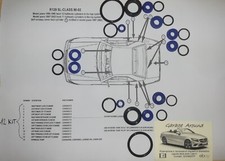 12 kit Rigenerazione Completa Pistoni Idraulici  Capote Mercedes SL R129