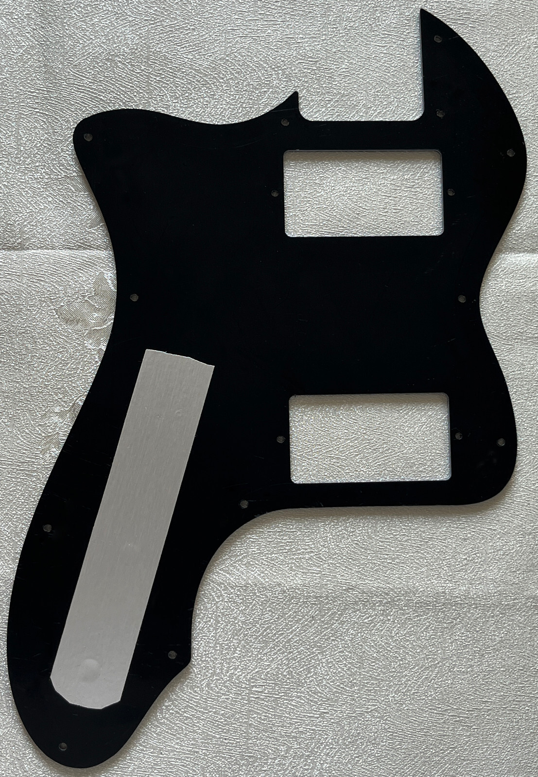 Battipenna chitarra personalizzato per Fender Telecaster '72 Thinline PAF 3 strati nero foto 4