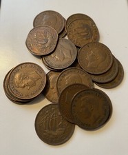 50 King George VI Half Pennies